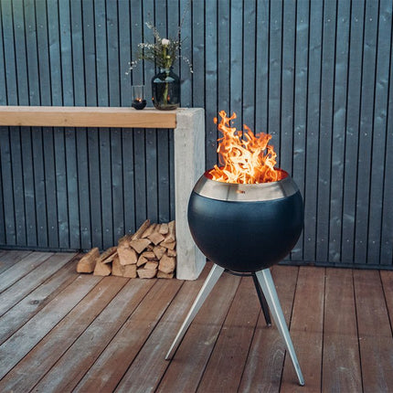 Höfats MOON 45 Vuurschaal met standaard hoog 45 cm