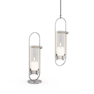 Höfats Oval Candle 35 Kandelaar Zilver