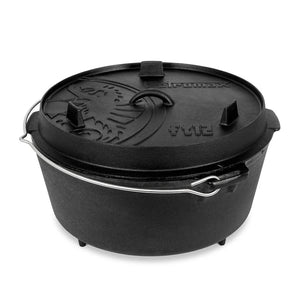 Petromax Dutch Oven FT12 gietijzeren pan met pootjes 10,8 liter