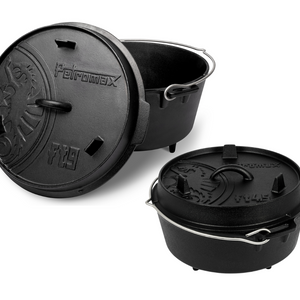 Petromax Dutch Oven Set FT9 en FT4.5 gietijzeren pan met pootjes