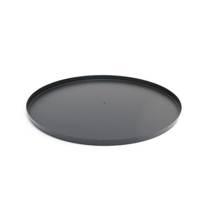 HEAT Bodemplaat Rond staal 50 cm Zwart