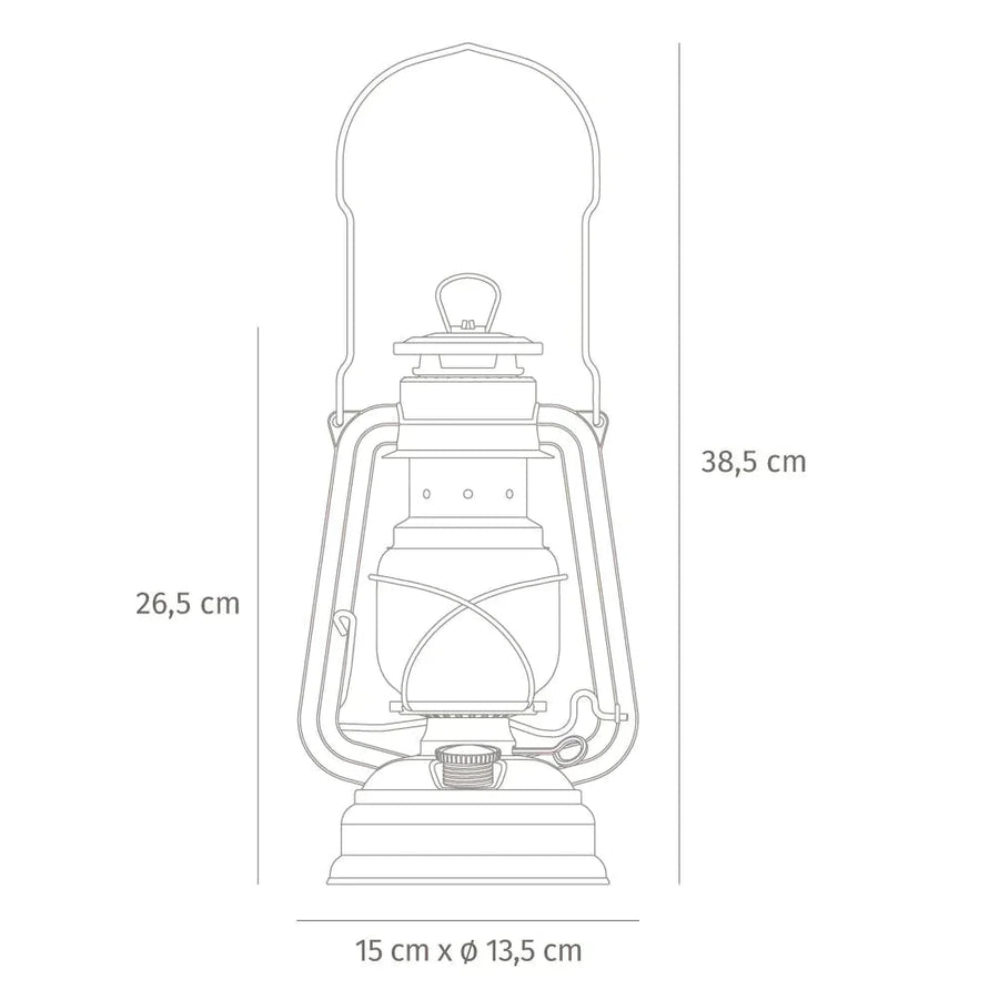 Feuerhand Stormlantaarn Baby Special 276 Nordic Grey - Firesite