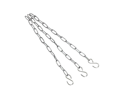 Bon-Fire kettingset van drie stalen kettingen van 50 cm met S-haken