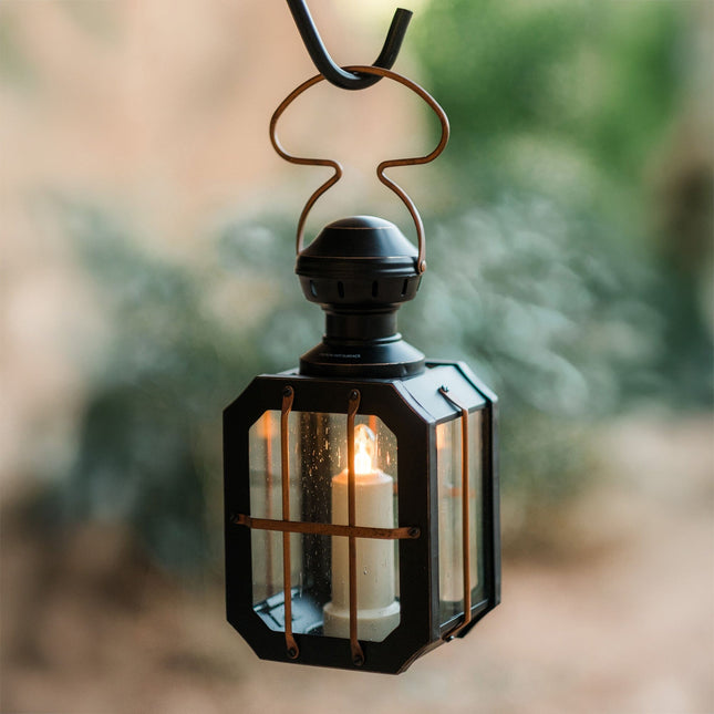 Barebones Box Candle Lantern Antique Bronze LIV-157 kaarslantaarn