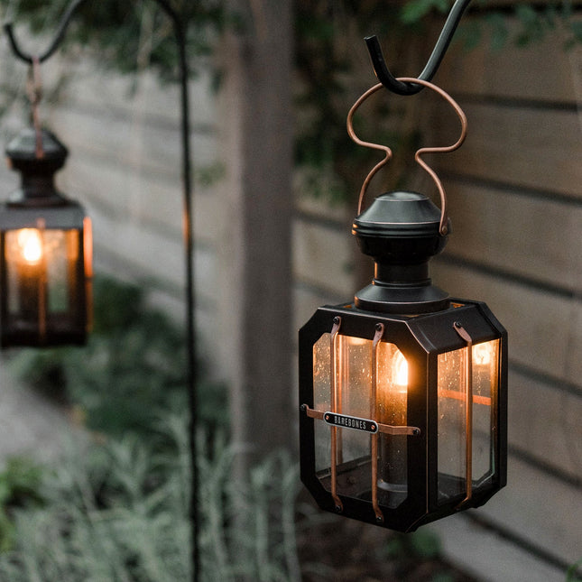 Barebones Box Candle Lantern Antique Bronze LIV-157 kaarslantaarn