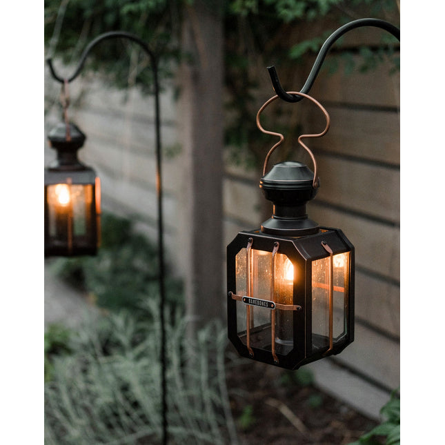 Barebones Box Candle Lantern Antique Bronze LIV-157 kaarslantaarn