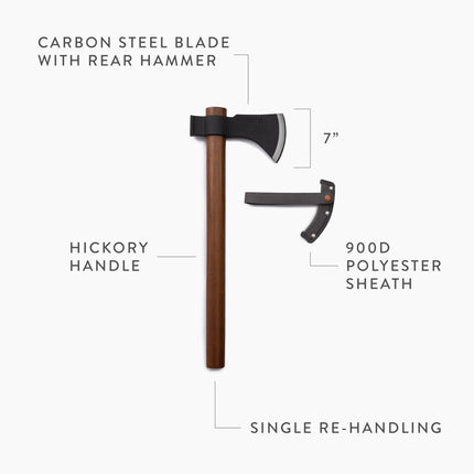 Barebones Field Hatchet HMS-2120 Bijl met hoes