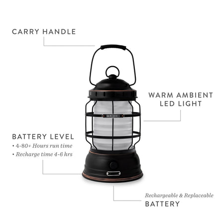 Barebones Forest Lantern Vintage White LIV-162 LED-lantaarn - Firesite