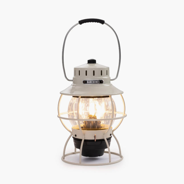 Barebones Railroad Lantern Vintage White LIV-180 LED-lantaarn