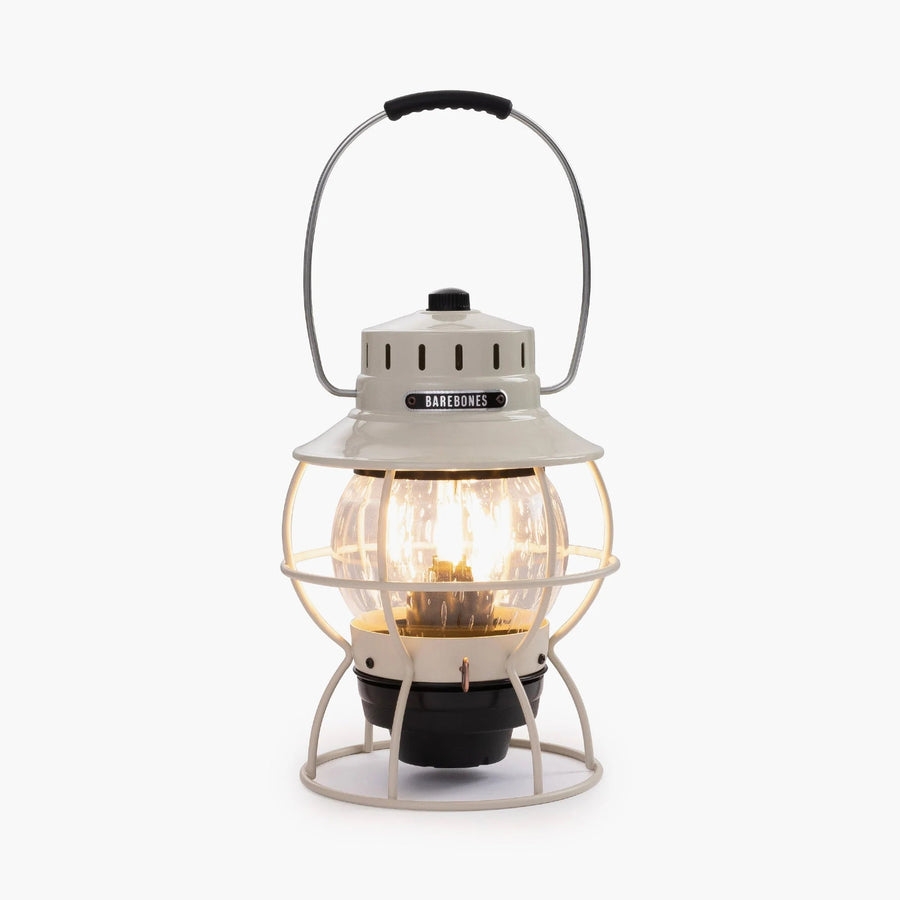 Barebones Railroad Lantern Vintage White LIV-180 LED-lantaarn - Firesite