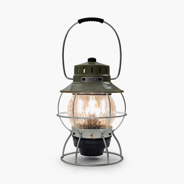 Barebones Railroad Lantern Olive Drab LIV-281 LED-lantaarn