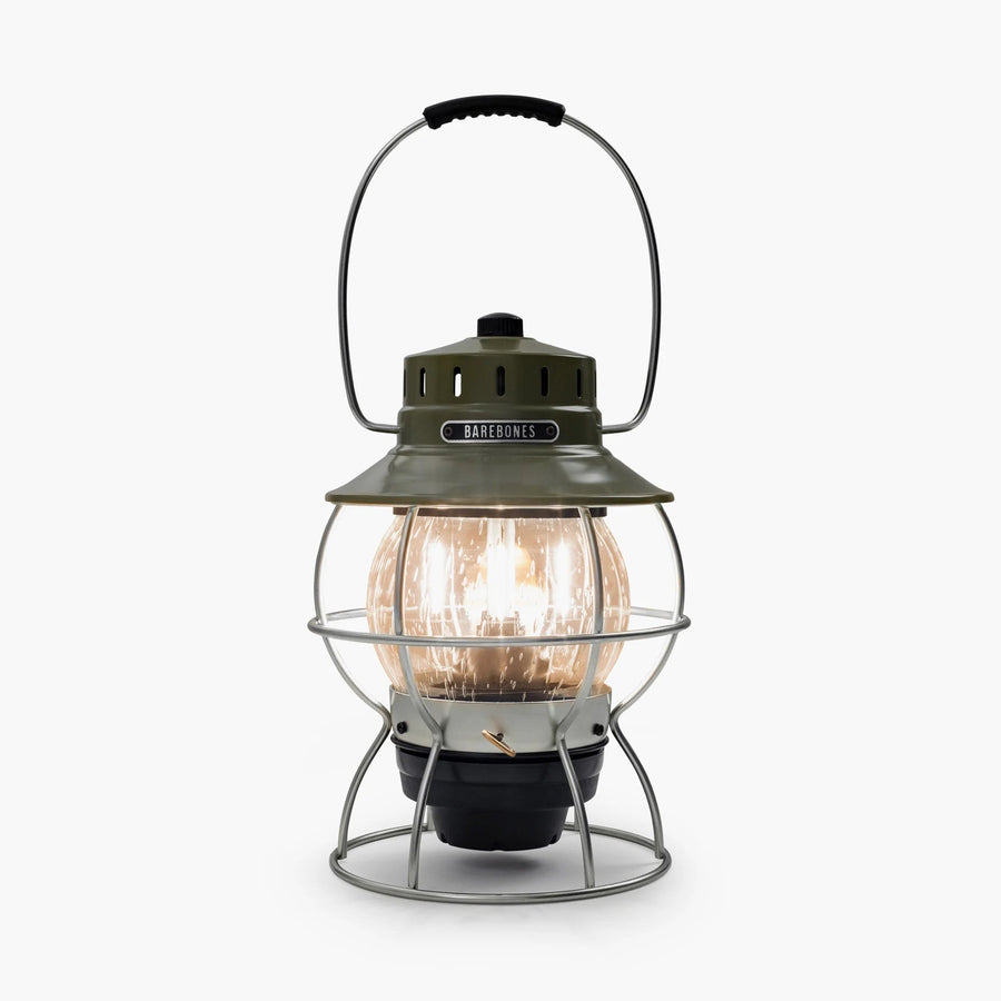 Barebones Railroad Lantern Olive Drab LIV-281 LED-lantaarn - Firesite
