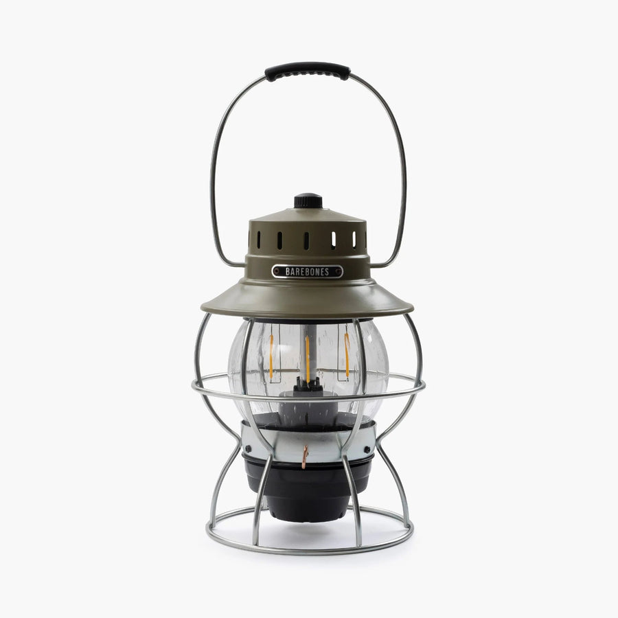 Barebones Railroad Lantern Olive Drab LIV-281 LED-lantaarn - Firesite