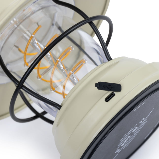 Barebones Outpost Lantern Vintage White LIV-141 LED-lantaarn