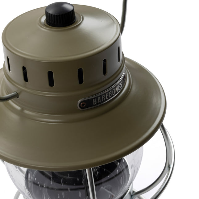 Barebones Railroad Lantern Olive Drab LIV-281 LED-lantaarn