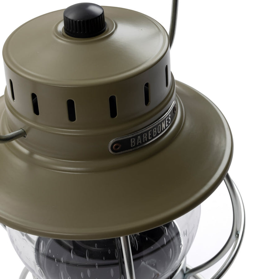 Barebones Railroad Lantern Olive Drab LIV-281 LED-lantaarn - Firesite