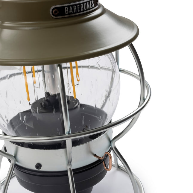 Barebones Railroad Lantern Olive Drab LIV-281 LED-lantaarn