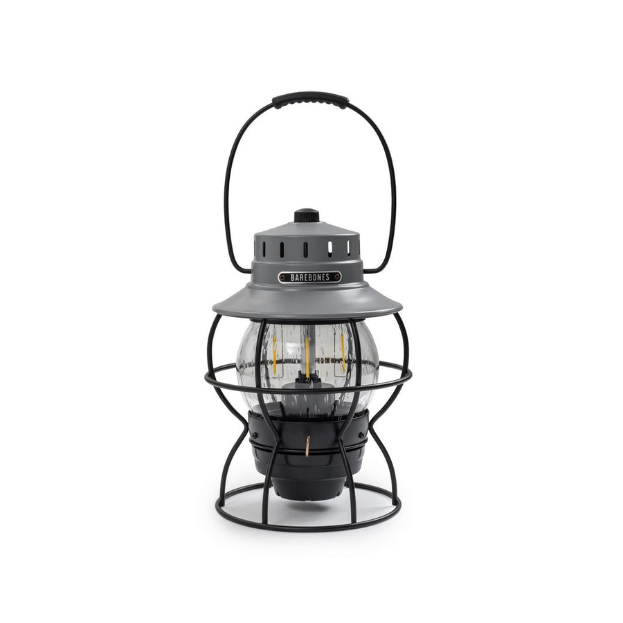 Barebones Railroad Lantern Slate Gray LIV-282 LED-lantaarn - Firesite