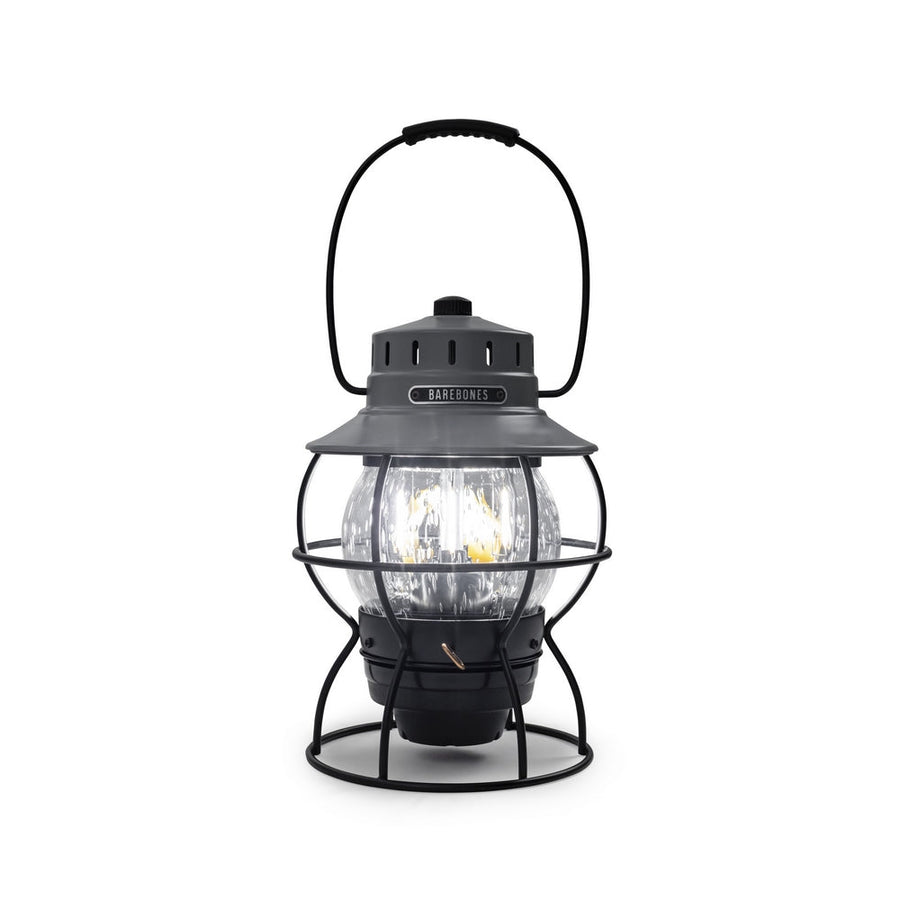 Barebones Railroad Lantern Slate Gray LIV-282 LED-lantaarn - Firesite