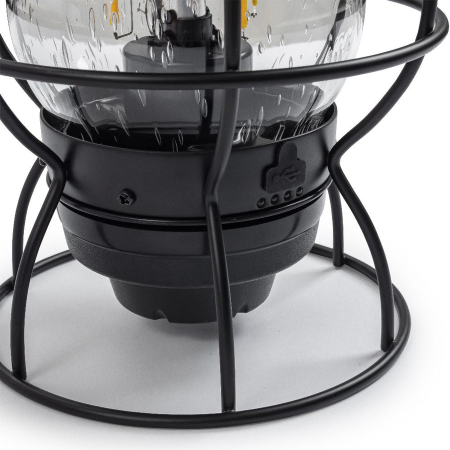 Barebones Railroad Lantern Slate Gray LIV-282 LED-lantaarn - Firesite