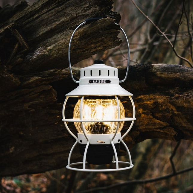Barebones Railroad Lantern Vintage White LIV-180 LED-lantaarn