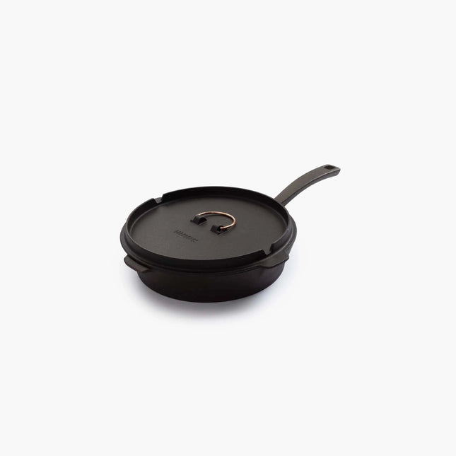 Barebones Gietijzeren Skillet CKW-317 pan met deksel 25 cm