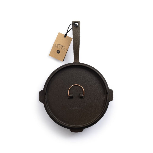 Barebones Gietijzeren Skillet CKW-317 pan met deksel 25 cm