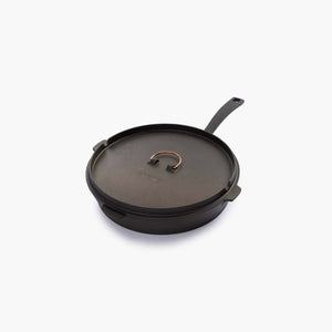 Barebones Gietijzeren Skillet CKW-318 pan met deksel 30 cm