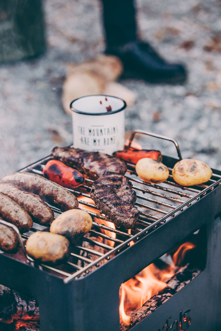 Höfats BEER BOX Vuurkorf Grillrooster - Firesite