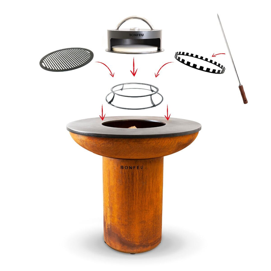 BonFeu BonBiza Barbecue Buitenkeuken Corten - Firesite