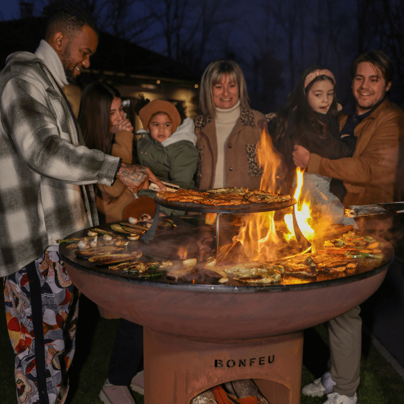 BonFeu BonBiza XL Vuurschaal Barbecue Buitenkeuken Corten - Firesite