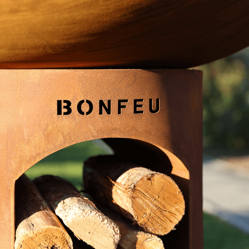 BonFeu BonBiza XL Vuurschaal Barbecue Buitenkeuken Corten Open - Firesite