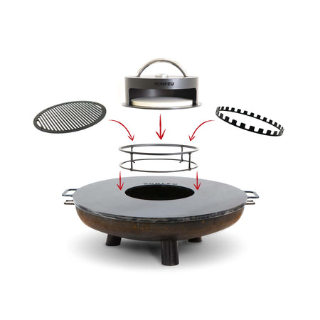 BonFeu BonPlancha Grillplaat  Ø 80 cm - Firesite