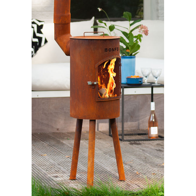 BonFeu Buis voor kachelpijp 44 cm Zwart