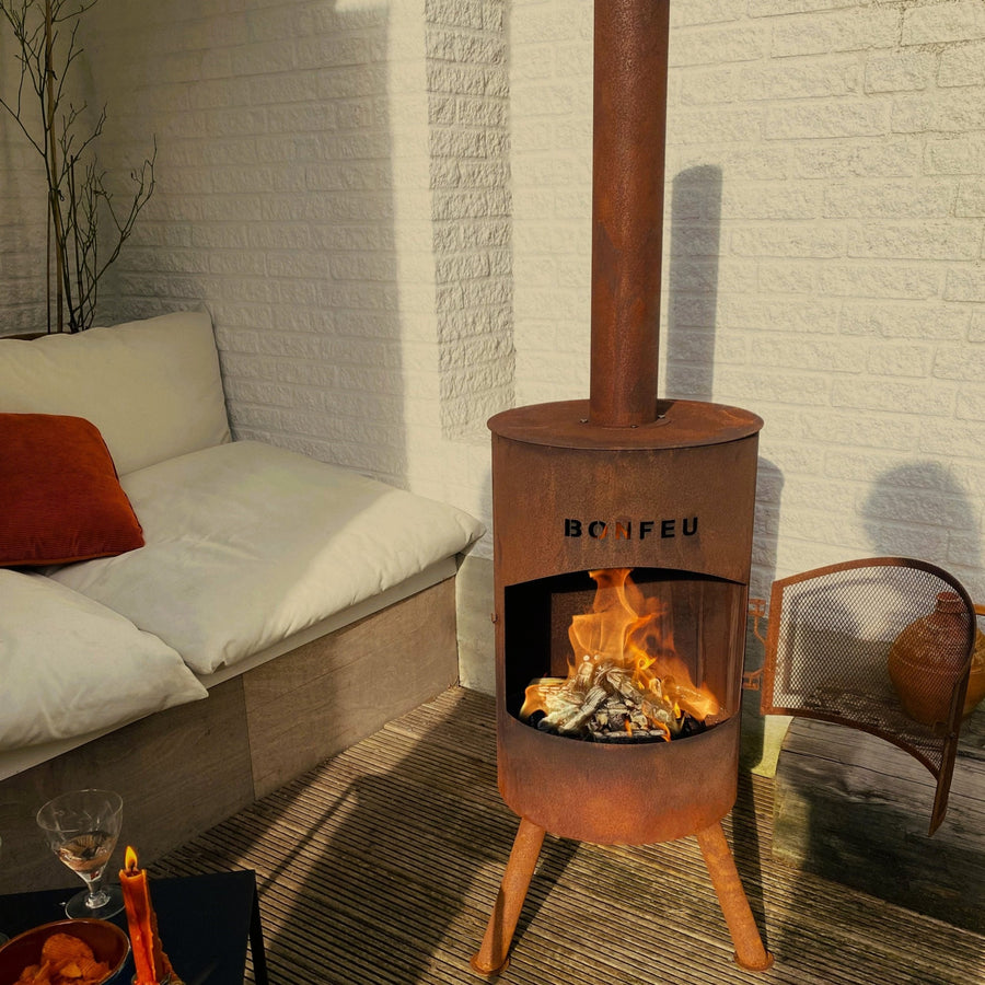 BonFeu BonTon 40 Buitenhaard Roest - Firesite