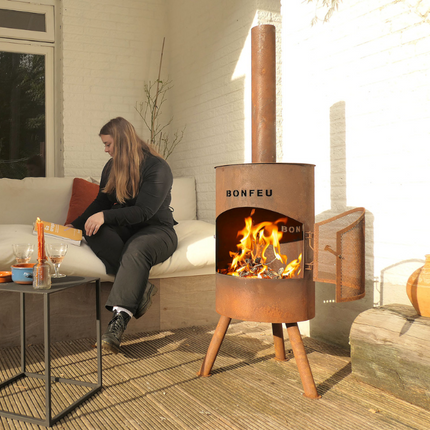 BonFeu BonTon 40 Buitenhaard Roest