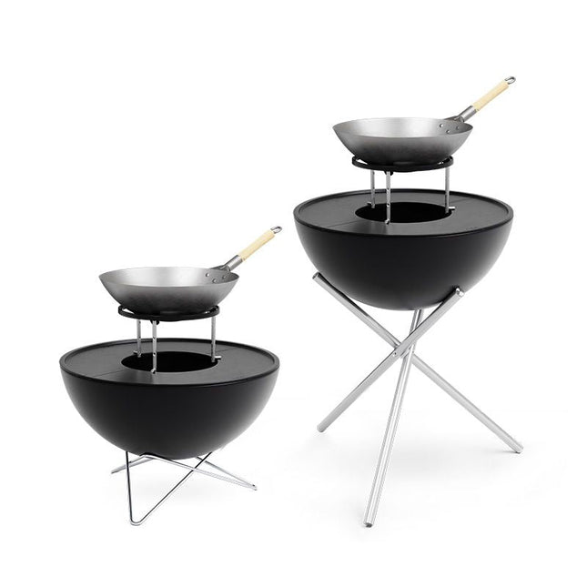 Höfats Bowl 57 Sear Grate Grillrooster op Verstelbare Poten met Handvat