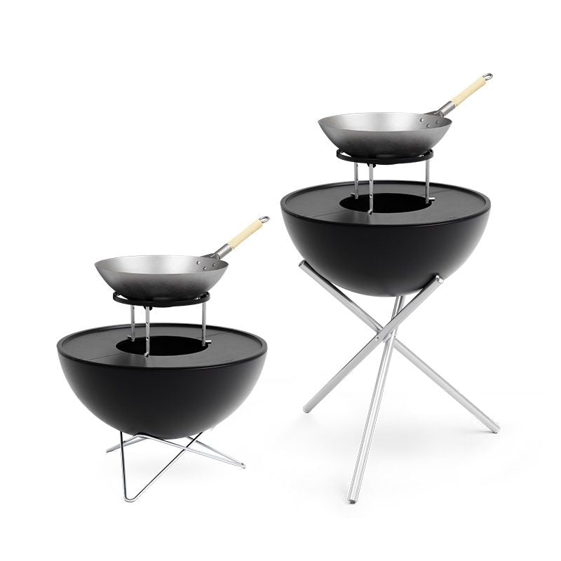 Höfats Bowl 57 Sear Grate Grillrooster op Verstelbare Poten met Handvat - Firesite
