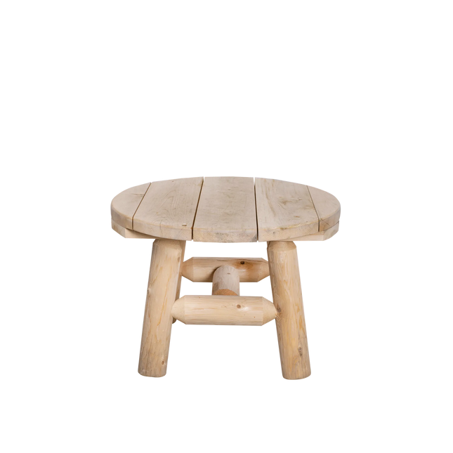 Canadian Outdoor Log Bijzettafel Rond Cederhout 60 cm