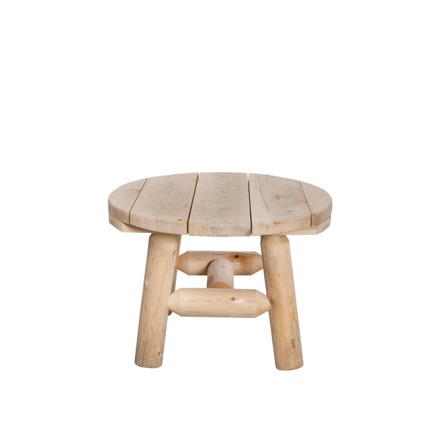 Canadian Outdoor Log Bijzettafel Rond Cederhout 60 cm