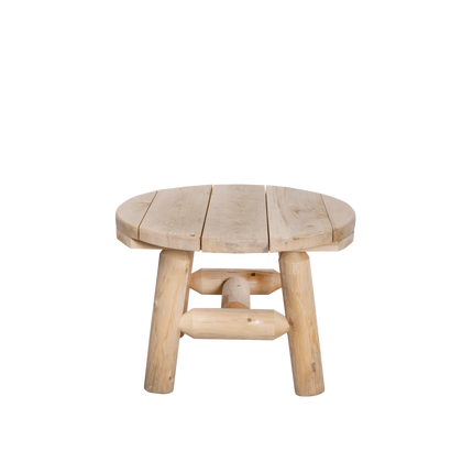 Canadian Outdoor Log Bijzettafel Rond Cederhout 60 cm