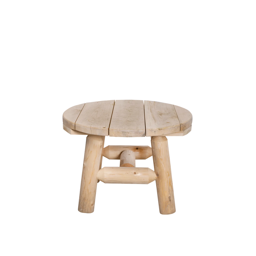 Canadian Outdoor Log Bijzettafel Rond Cederhout 60 cm