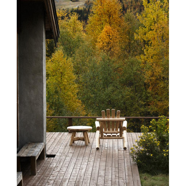 Canadian Outdoor Log Bijzettafel Rond Cederhout 60 cm