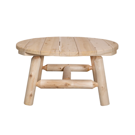 Canadian Outdoor Log Bijzettafel Rond Cederhout 90 cm