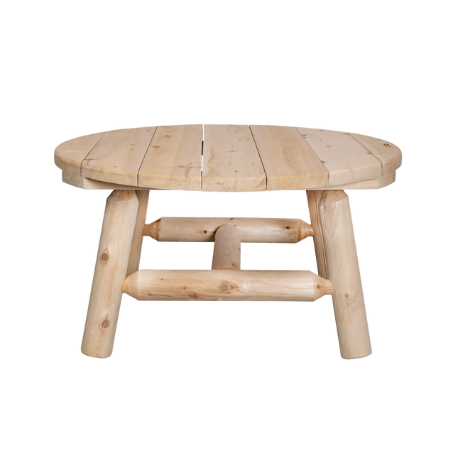 Canadian Outdoor Log Bijzettafel Rond Cederhout 90 cm