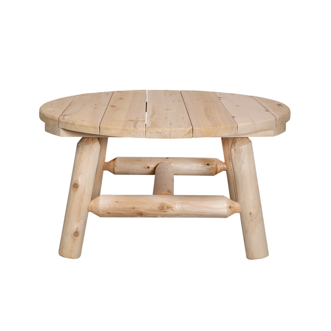 Canadian Outdoor Log Bijzettafel Rond Cederhout 90 cm