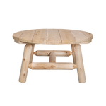 Canadian Outdoor Log Bijzettafel Rond Cederhout 90 cm