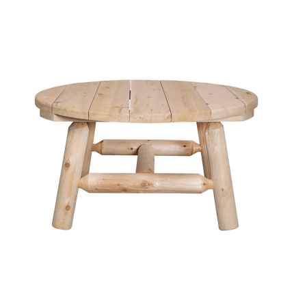 Canadian Outdoor Log Bijzettafel Rond Cederhout 90 cm