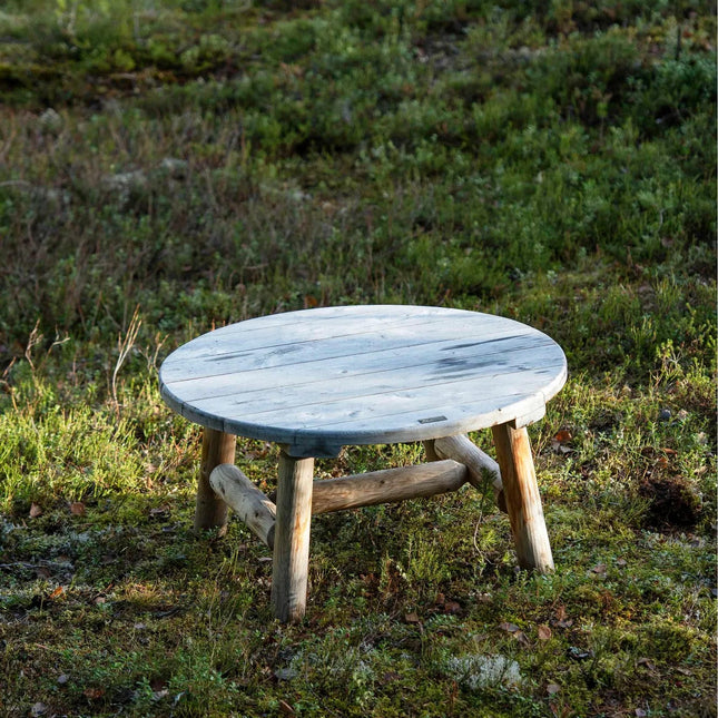 Canadian Outdoor Log Bijzettafel Rond Cederhout 90 cm