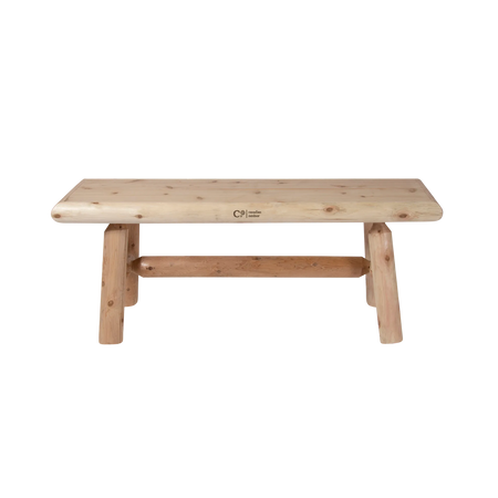 Canadian Outdoor Log Zitbank 120 cm Cederhout